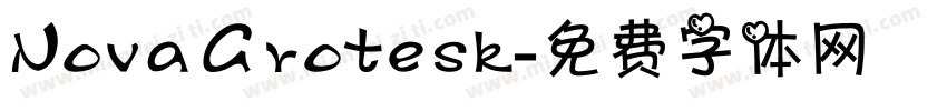 Nova Grotesk字体转换